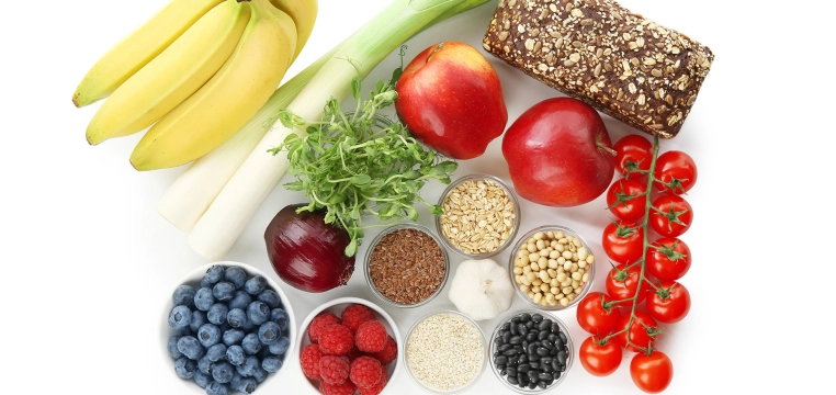 aliments riches en prébiotiques (fruits et légumes)
